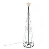 HI Weihnachtsbeleuchtung Weihnachtsbaum-Alternative 106 LEDs 180 cm