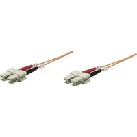 Intellinet Network Solutions Intellinet LWL Anschlusskabel 3.00m Orange [1x SC-Stecker - 1x SC-Stecker] 62,5/125 OM1