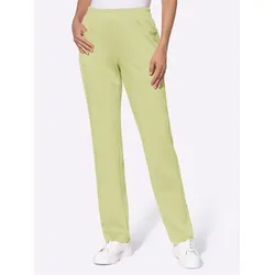 Sweathose HEINE, Damen, Gr. 38, Normalgrößen, grün (pistazie), 50% Modal, 44% Polyester, 6% Elasthan, unifarben, lang, Hosen