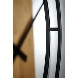 OEM Loft Oval 80 cm 3D Wanduhr Braun