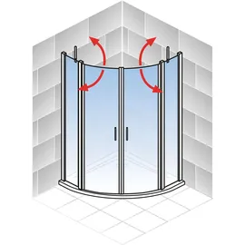 Schulte Alexa Style 2.0 Runddusche 80 x 80 cm alu EP3255040150017