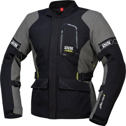 IXS Laminat-ST-Plus, Textiljacke wasserdicht - Schwarz/Grau - 5XL