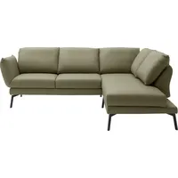 Schöner Wohnen SCHÖNER WOHNEN-Kollektion Ecksofa Spin, Multifunktionssofa, bequem und hochwertige Verarbeitung, L-Form, Drehsitz-Funktion, USB-Anschluss, Armlehnfunktion, Rückenverstellung grün