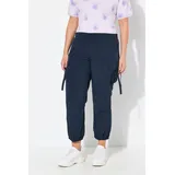 Ulla Popken Cargohose Regular Schwarz 48