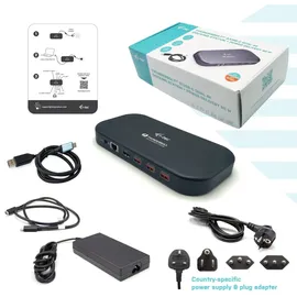 iTEC i-tec Thunderbolt 3/USB-C Dual 4K Docking Station + Thunderbolt 3 Kabel+AC-Adapter Thunderbolt? 3 Dockingstation