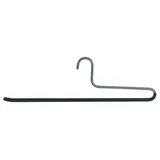 Kleiderbuegel24.de 25 x Metall-Kleiderbügel Hosenbügel L 34 cm rutschhemmend beschichtet