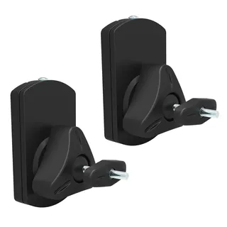 Ricoo 2er Set Lautsprecherwandhalterungen LH038-B, Universale Boxen Wandhalterung, Lautsprecherhalterung, Wandhalter Lautsprecher, Wandmontage, Lautsprecher Wandhalterung, Schwarz