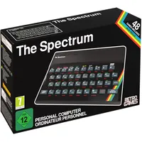 Retro Games The Spectrum Retro-Konsole 48 GB Schwarz + 2 USB Gamepads