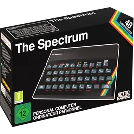 Retro Games The Spectrum Retro-Konsole 48 GB Schwarz + 2 USB Gamepads