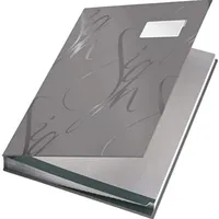 Leitz 57450085 Unterschriftsmappe Design, 18 Fächer, grau