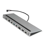 Value Dockingstation USB-C Dockingstation - USB Hub, Grau