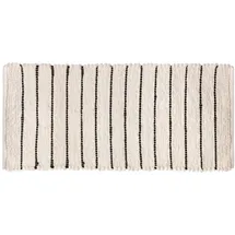 5five simply smart 5five - gestreifter mikrofaser-Teppich 50x120cm weiß
