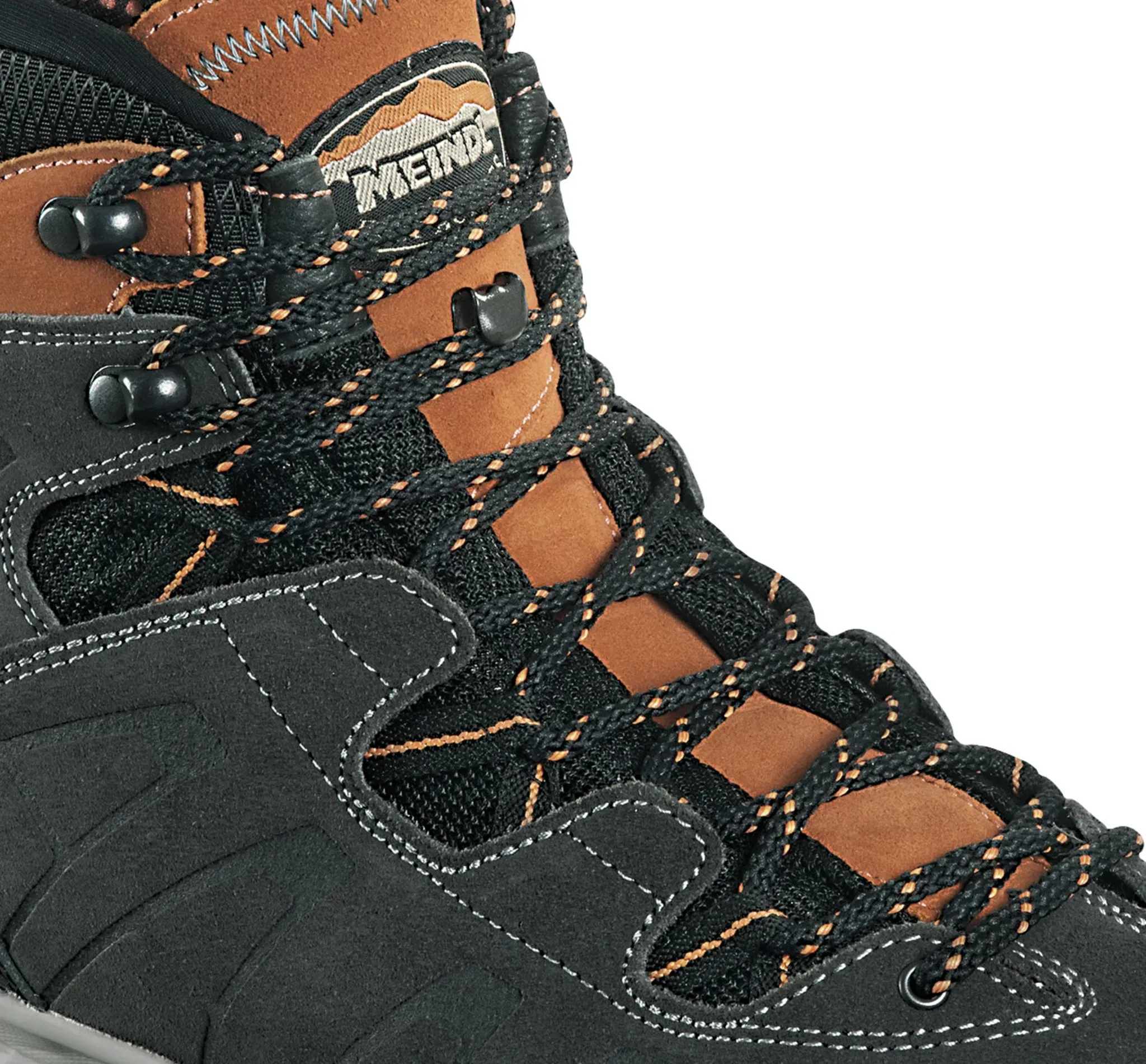 Schnürsenkel für Meindl Air Revolution Ultra, schwarz-orange
