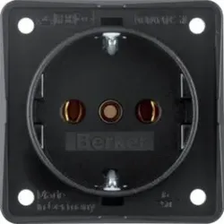 Berker 9418505 Steckdose SCHUKO ITG Einsätze schw. matt