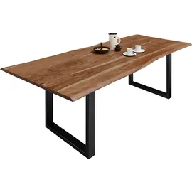 sam möbel gmbh MILO 300 x 100 cm Akazie natur/beige