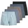 JACK & JONES JACMILANO WOVEN BOXERS 5 Einheiten Chambray Blue / Troposphere / City Skyline / Naval / Schwarz S