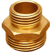 Geka Gewindenippel Messing 1/2'' AG x 3/8'' IG