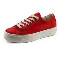 Paul Green Damen SUPER Soft Pauls, Frauen Low-Top Sneaker,Sportschuhe,Freizeitschuhe,Turnschuhe,Laufschuhe,schnürschuhe,Rot (Salsa),38.5 EU / 5.5 UK - 38.5 EU