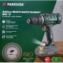 Parkside 20V Akku-Bohrschrauber PABS 20-Li G8 (ohne Akku und Ladegerät