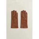 GANT CASHMERE LINED LEATHER GLOVES Braun M