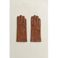 GANT CASHMERE LINED LEATHER GLOVES Braun M