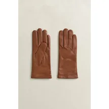 GANT CASHMERE LINED LEATHER GLOVES Braun M
