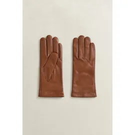 GANT CASHMERE LINED LEATHER GLOVES Braun M