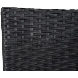 Mendler HWC-E24 132 x 55 x 84 cm schwarz/dunkelgrau inkl. Tisch