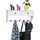 SoBuy Wandgarderobe 60 x 27 x 14 cm Weiß