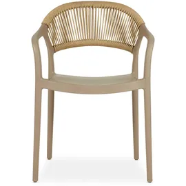 Idimex Gartenstuhl Narciso 56 x 54 x 81 cm champagner 6 St.