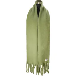 XXL-Schal CHILLOUTS "Govinda Scarf", Damen, grün, Kunstfaser, unifarben, klassisch,modisch, Modetücher, mit eleganten Fransen