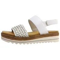 REMONTE Damenschuhe Sandalette Weiß Freizeit, Schuhgröße:40 EU - Weiß