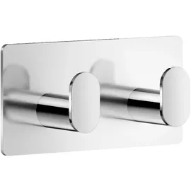 Beslagsboden Cube Doppel-Haken Edelstahl Silber