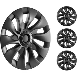VEVOR Radkappen Radnabenkappen Modell 3 2017–2023 mit Ventildüsenloch R18"