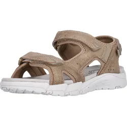 Sandale CRUZ "Auguete", Damen, Gr. 41, braun, Leder, casual, Schuhe, mit praktischen Klettverschlüssen