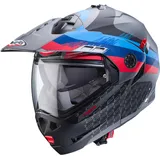 Caberg Tourmax X Sarabe Klapphelm - Matt Grau/Rot/Blau - M