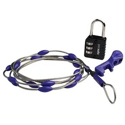pacsafe Gepäckschloss Wrapsafe Adjustable Cable Lock schwarz 2,5 m