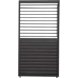 MIRADOR Schwenkbare Lamellenwand 1 Stück 1,13 x 2,35 m Anthrazit