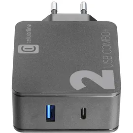 Cellular Line Cellularline Multipower 2 COMBO PLUS 48 W, USB Ladegerät, Schwarz