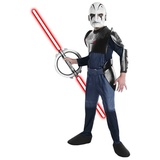 Hasbro Kostüm Star Wars Inquisitor - Kinderkostüm Halloween, Original lizenziertes Kostüm aus der Animationsserie “Star Wars Reb grau 116