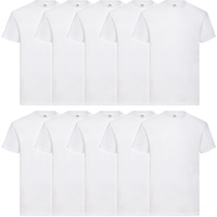 10er Pack Valueweight T Herren T-Shirt Mehrpack, weiß, L