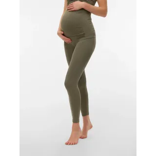 MAMA LICIOUS Umstandsleggings "MLTIA JEANNE LEGGING NOOS A.", Damen, Gr. L/XL, N-Gr, kalamata, Jersey, Obermaterial: 72% Nylon, 21% Polyamid, 7% Elasthan, unifarben, regular fit lang, Hosen, Materialmix, regular fit