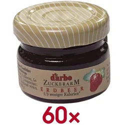 darbo 60er-Pack Konfitüre »Zuckerarm Erdbeer« 28 g