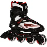 Playlife Herren Inline Skates Playlife Flyte Black 84 EUR 44 - Weiß,Schwarz,Rot