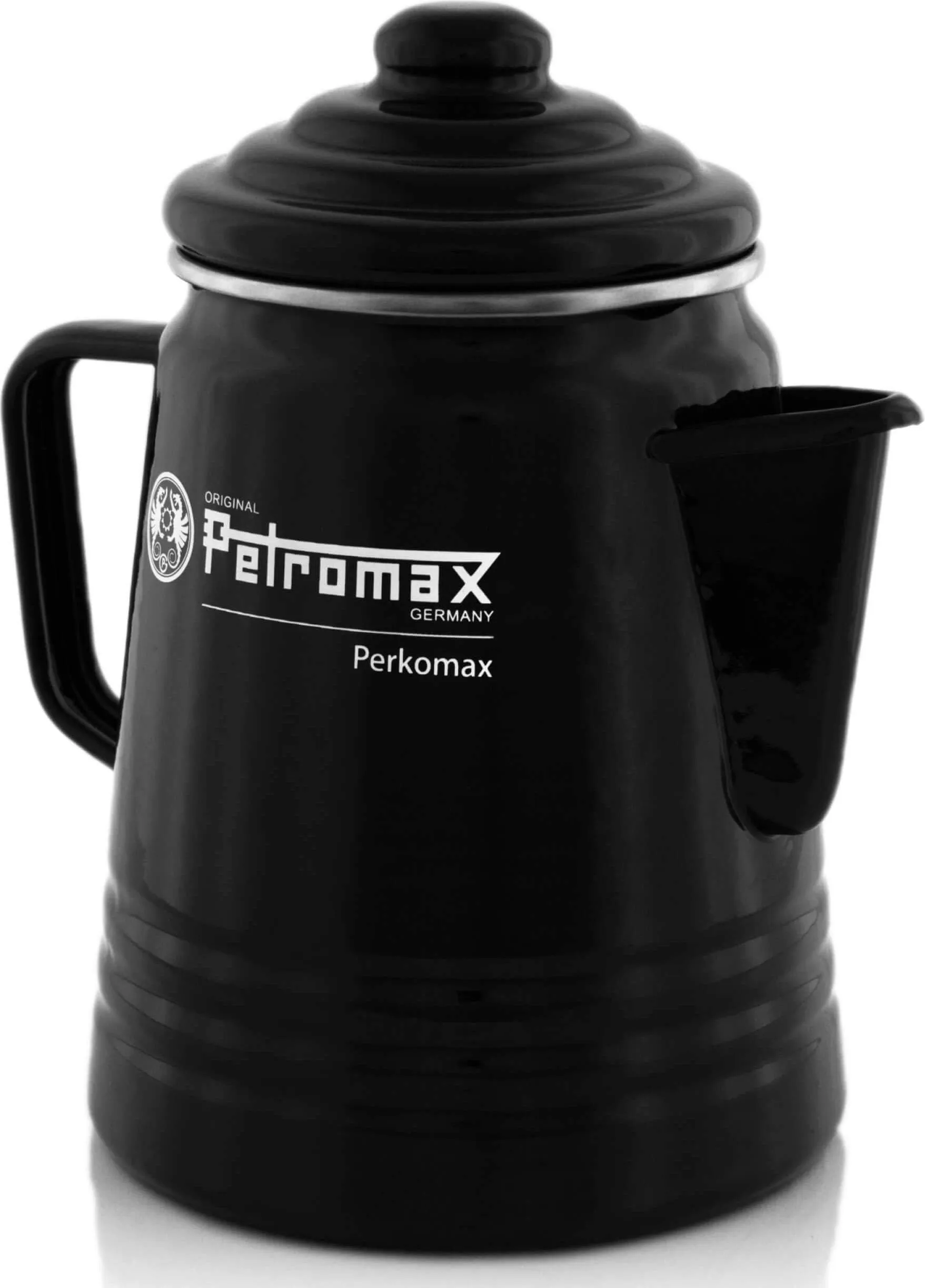 Petromax Emaille Kaffeekanne, Kaffeebereiter, Schwarz