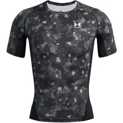 UNDER ARMOUR HeatGear Printed Funktionsshirt Herren 001 - black/white XS