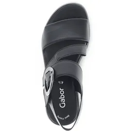 Gabor Plateau-Sandalette Damen Schwarz 36