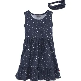 Kidsworld Jerseykleid KIDSWORLD "2tlg. Shirtkleid + Haarband im niedlichen Sternen-Allover", Mädchen, Gr.