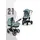 Cybex EOS Lux Kinderwagen (2-in-1 Kinderwagen) inkl. Snogga 2.0 Fußsack, Farbe:Stormy / Taupe