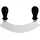 Contacto Wiegemesser 25 cm Schwarz/Silber